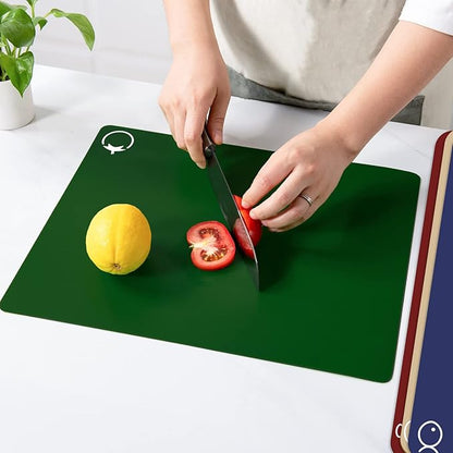 WK Plastic Flexible Cutting Boards for Kitchen Set of 4, Colored Cutting Board Mats with Food Icons, Non-Slip Cutting Mats, BPA Free, Dishwasher Safe - Image 7