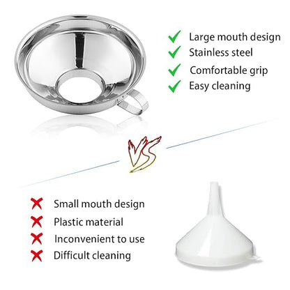 Canning Funnel for Kitchen Use, Wide Mouth Funnel for Mason Jars, Large Canning Funnels for Filling Bottles - Image 4
