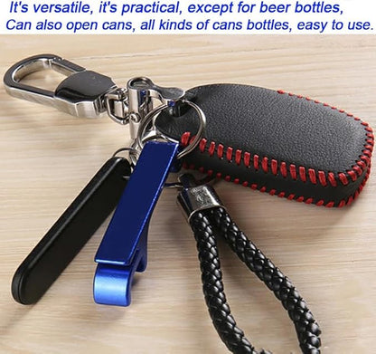 200 Pcs Bottle opener Keychain Bulk,Soda Beverage Beer Bottle Opener Keychain,Bottle Openers Aluminum Beer Bottle Opener Claw Beverage Keychain Ring for Kitchen,Wedding, Bar,Party(blue) - Image 5