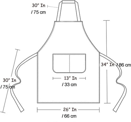 Art Aprons for Painting Pottery Ceramics, Mens Women Kitchen Cooking Aprons Waterproof Green