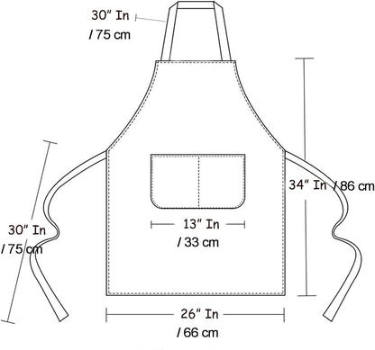 Art Aprons for Painting Pottery Ceramics, Mens Women Kitchen Cooking Aprons Waterproof Green