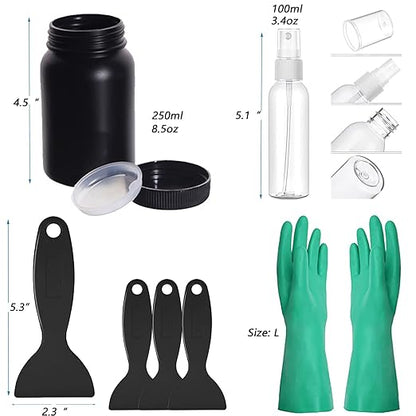LCD 3D Printer Accessories Resin Tool Kit Includes Stainless Steel Funnel, Resin Filter, Silicone Pad, Photosensitive Resin Bottle, Basic Tools for SLA/DLP Printing