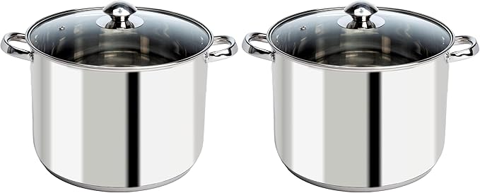 Ecolution Stainless Steel, 8-Quart (Pack of 2) by Ecolution