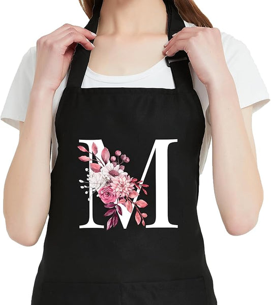 Personalized Aprons for Women with Pockets, Cute Aprons for Women Chef Baking, Cooking Gifts for Mom Birthday
