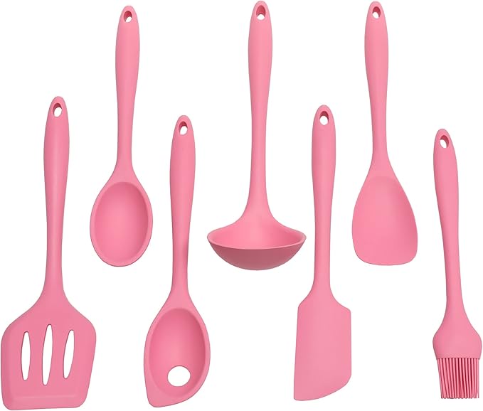 Chef Craft Premium Silicone Cooking Ladle, 11.25 inch, Pink - Image 5