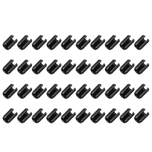 MECCANIXITY 120Pcs Slotted Split Roll Pins 1/5 Inch(5mm) Dia. 6/25 Inch(6mm) Length 65Mn Steel Spring Tension Expansion Dowels for Secure Fastening, Black