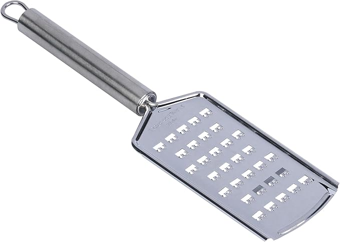 Restaurantware Stainless Steel Coarse Cheese Grater - German Standard Lemon Zester with Ergonomic Handle, Sharp Blades, Dishwasher Safe - Handheld Kitchen Grater for Parmesan, Garlic, Ginger - Image 12