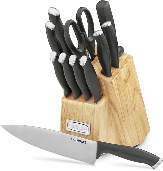 Cuisinart C77SSB-12P Color Pro Collection 12 Piece Knife Block Set, Black - Image 2