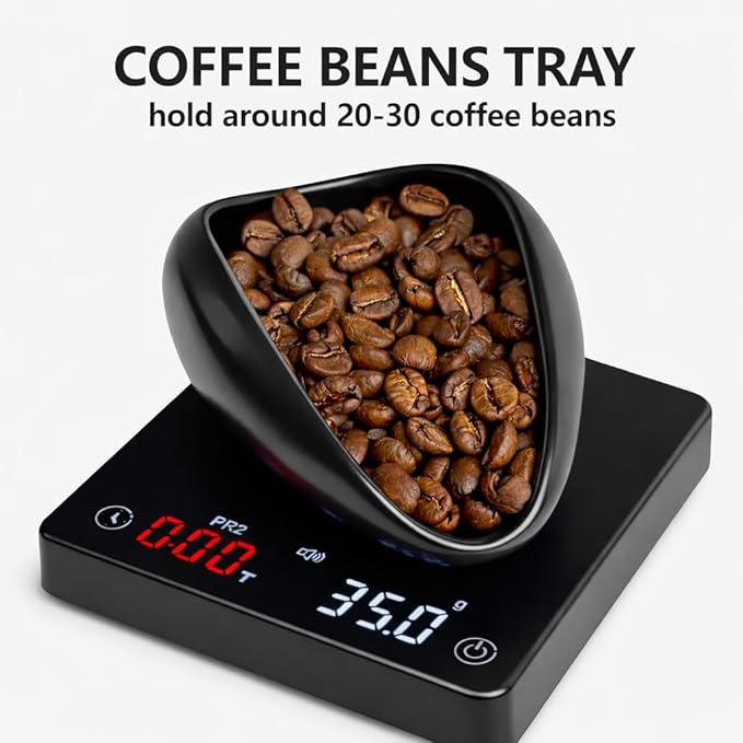Coffee Bean Dosing Cup and Spray Bottle Kit For Espresso,Coffee Bar Accessories,Ceramic Single Dosing Tray For Coffee or Tea.Spray For Reducing Coffee Power Static (B-Bright Black) - Image 3