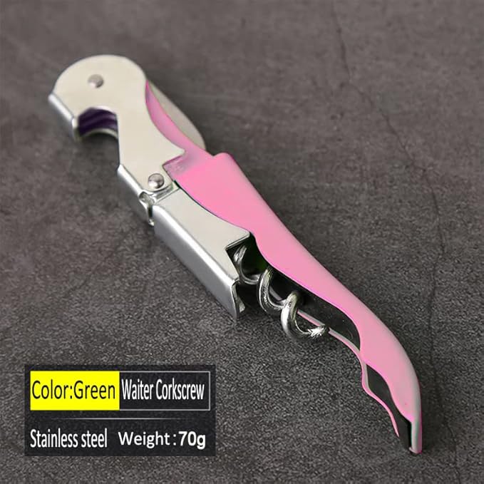 Professional Waiter Corkscrew Wine Openers Set(2PCS), Heavy Duty Stainless Steel Hinges Wine Key for Restaurant Waiters, Sommelier, Bartenders - Image 5