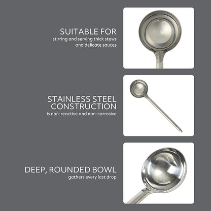 Sur La Table Kitchen Essential Steelhaus Stainless Steel Soup Ladle - Image 3