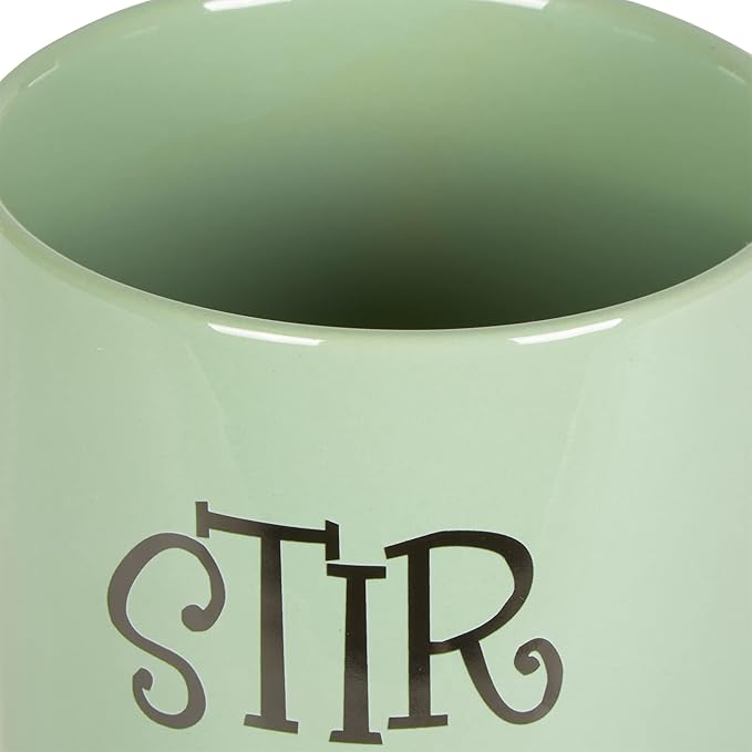 DII Kitchen Accessories Retro Collection Ceramics, Utensil Holder, Jadeite - Image 3