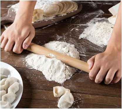 Non-stick Rolling Pin Wood Dough Roller Classic for Baking Cookie Pastry Pizza
