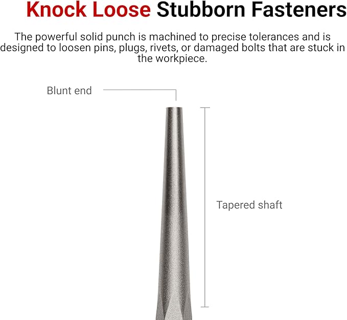 TEKTON 5/16 Inch Solid Punch | 66078 | Made in USA