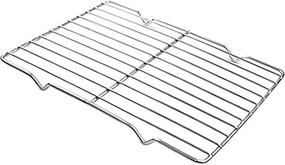 Grilling Rack Heavy Duty Wire Grate Oven Roasting Rack 5.3 x 8.75 inch Rectangle Baking Cooling Steaming with 4 Legs Stainless Steel Rack (5.3"X8.75",22.2X13.5cm)