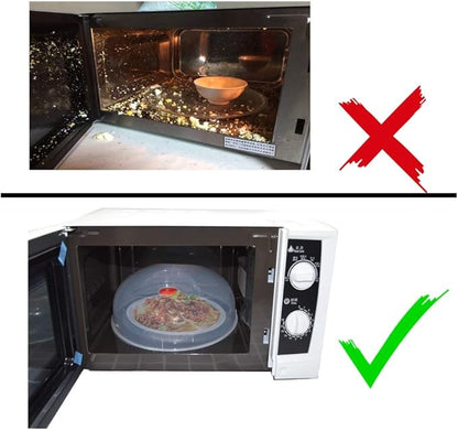 Large Microwave Cover for Food Easy Grip Microwave Splatter Cover Guard Lid with Steam Vent and BPA Free & 11.5 Inch, Dishwasher Safe - Image 6