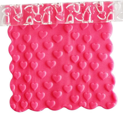 Rengue Acrylic Rolling Pin with 28 Patterns, Compliant Material Comfortable Grip, 6.3 by 0.4 Inch Lightweight for Dough and Pastry Number 3