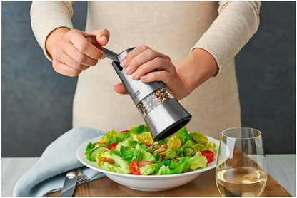 Kuhn Rikon Epicurean Adjustable Ratchet Grinder with Ceramic Mechanism for Salt, Pepper and Spices, 8.5 x 2.75 inches, Stainless Steel - Image 5