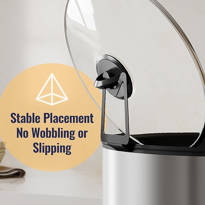 NiHome 2-Pack Slow Cooker Lid Holder Fit for Crockpot for Hands-Free Cooking, Fits Various Lid Sizes, Stable and Non-Slip Design, Prevents Water Stains on Countertops, Easy to Use, Space-Saving (2PCS)