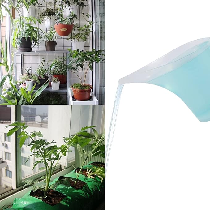 4 Pack Plastic Funnel Pitcher,Measuring Cup with Long Spout,Large Capacity Easy Pour Cup,Perfect for Bakeware Mold,Oils,Watering Plants(1000ml) - Image 5