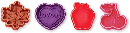 Fox Run Lovers Pie Cutter Set, Set of 4, Multicolor
