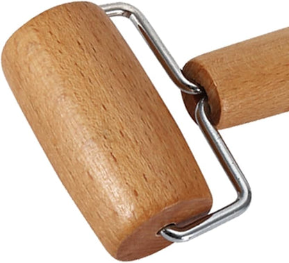 Small Rolling Pin, Pizza Dough Roller, Non Stick Wood Pastry Roller, Kitchen Wooden Rolling Pins for Baking Cooking Cookie Bread Tortilla Dumpling Fondant Clay (Style 1) - Image 5
