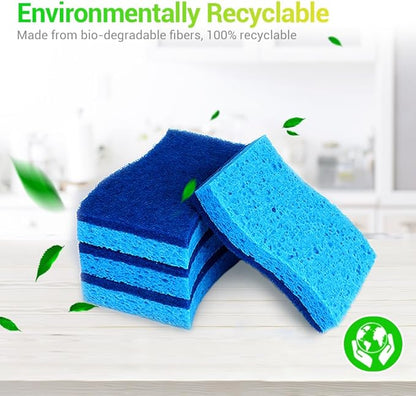 AIDEA Non Scratch Scrub Sponge, 24Count, Sponges for Dishes, Sponges Kitchen, Cleaning Sponge, Cleans Fast Without Scratching, Stands Up to Stuck-on Grime, Cleaning Power for Everyday Jobs - Image 7