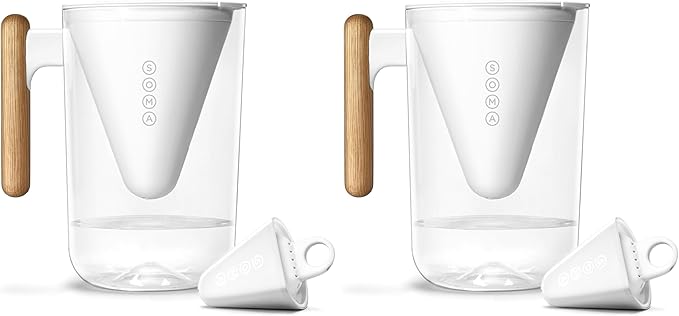 SOMA 10-Cup Water Filter Pitcher (Pack of 2) by FULLCIRCLE