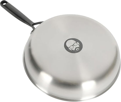 Babish 10-Inch Tri-Ply Stainless Steel Frying Pan With Black Handle – Professional Grade Skillet for Searing, Sautéing & Everyday Cooking - Image 5
