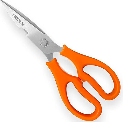 Kitchen Shears, Multi-function Heavy Duty Dishwasher Safe Poultry Shears, Food Grade Stainless Steel Sharp Utility Scissors for Food, White - Image 8