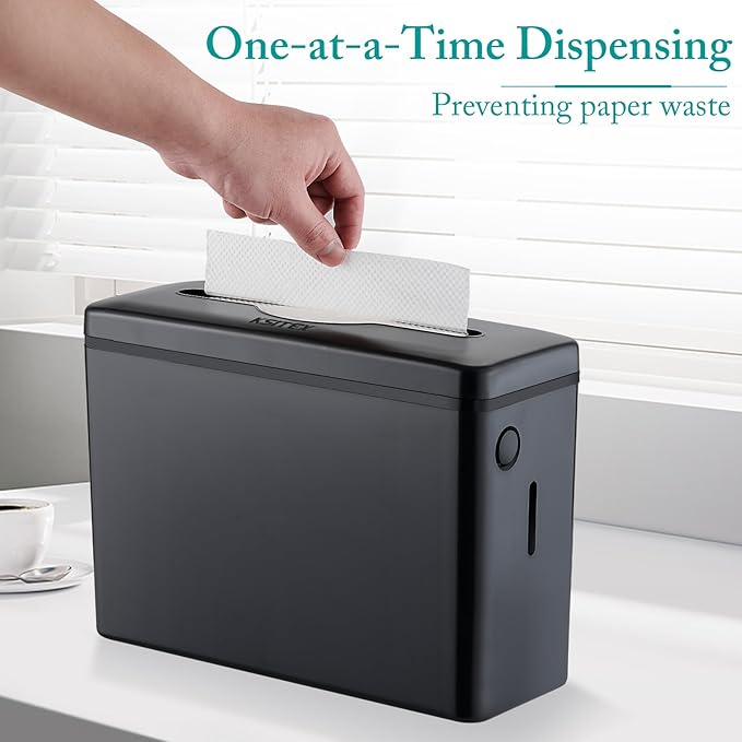 Paper Towel Dispenser Countertop, Multifold Trifold Z-Fold Paper Towel Holder, Hand Towel Dispenser for Kitchen Bathroom Commercial,Single Sheet Dispensing, Non-Slip Base