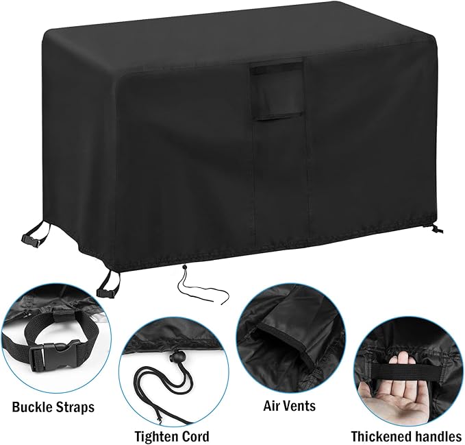 Crawfish Boiler Cover, Fit for CreoleFeast CFB1001A 90 QT, Outdoor Waterproof Heavy Duty Crawfish Seafood Boiler Cover - 47" L x 34" W x 34" H