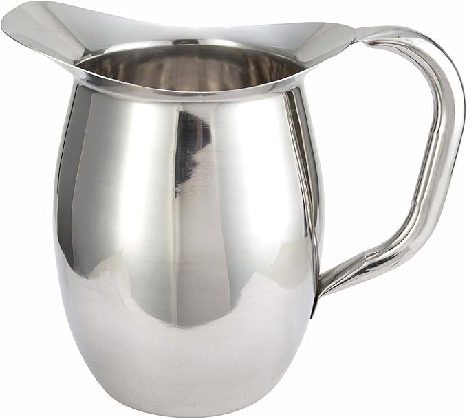 Winco WPB-2 Deluxe Bell Pitcher, 2-Quart, Stainless Steel, Medium by Winco
