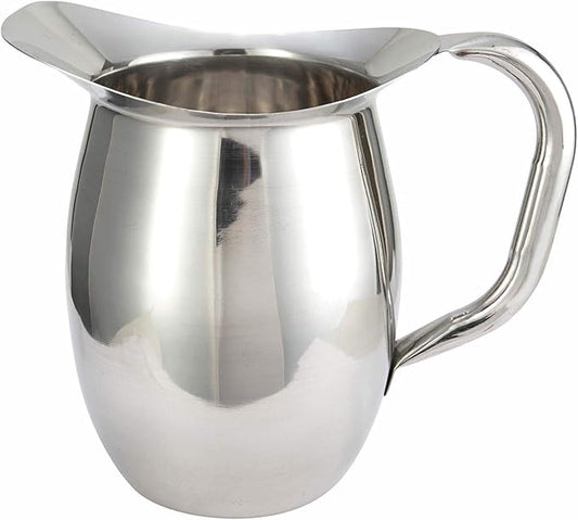 Winco WPB-2 Deluxe Bell Pitcher, 2-Quart, Stainless Steel, Medium by Winco