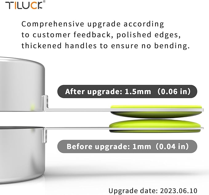 TILUCK Measuring Cups and Spoons Set, Stainless Steel, Kitchen Utensils for Cooking and Baking (12) - Image 2