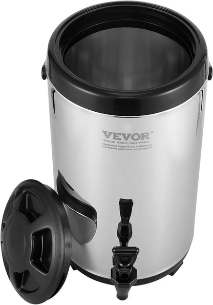 VEVOR Stainless Steel Insulated Beverage Dispenser, 2.4 Gallon 9.2 Liter, Thermal Hot and Cold Drink Server Dispenser with Spigot Handle, Food-grade for Hot Tea Coffee Water Restaurant Drink Shop - Image 12