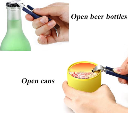 3 Pieces Magnetic Bottle Openers Can Opener Classic Beer Opener Stainless Steel Small Bottle Opener Can Tapper with Magnet for Camping and Traveling HANCELANT (Green)4.52 X 0.87 X 0.79 inches - Image 4