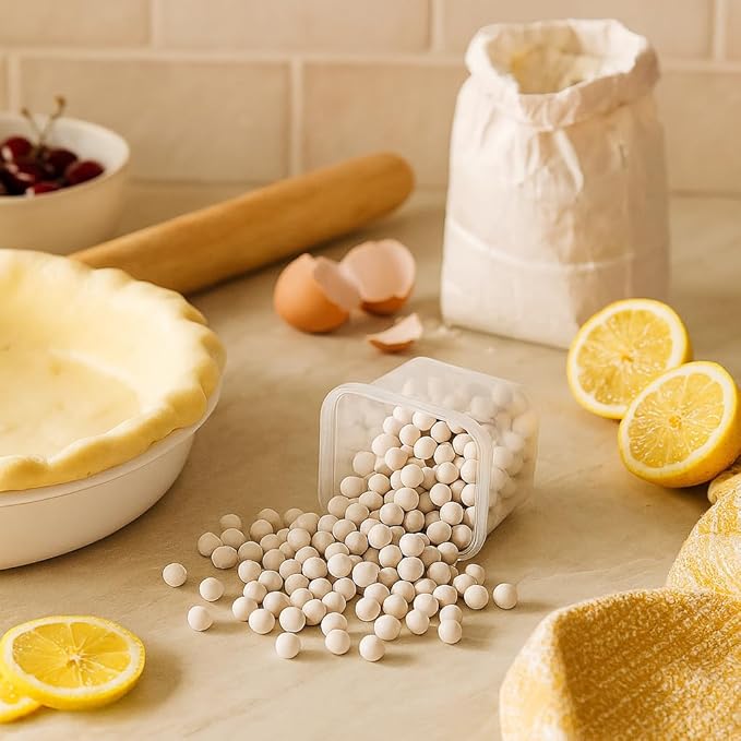 Mrs. Anderson's Baking Pie Weights | Natural Ceramic Stoneware Beads for Blind Baking | Heat-Safe, Food-Safe, Easy to Use | Prevents Shrinking, Puffing, Bubbling | Individual Weighted Balls - Image 2