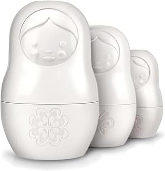 Genuine Fred M-CUPS Matryoshka Measuring Cups, Set of 6, Russian Doll Nesting Measuring Cups, White by GenuineFred