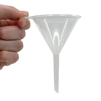 EISCO 10PK Filter Funnels, 2.6" - Polyethylene Plastic - Resistant to Acids & Alkalis - Great for Laboratory, Classroom or Home Use - Image 2