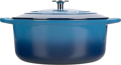 EDGING CASTING Enameled Cast Iron Dutch Oven Pot with Lid, 7 Quart, Round Dutch Ovens for Bread Baking, Bread Oven, Oven Safe up to 500°F, Lake Blue - Image 8