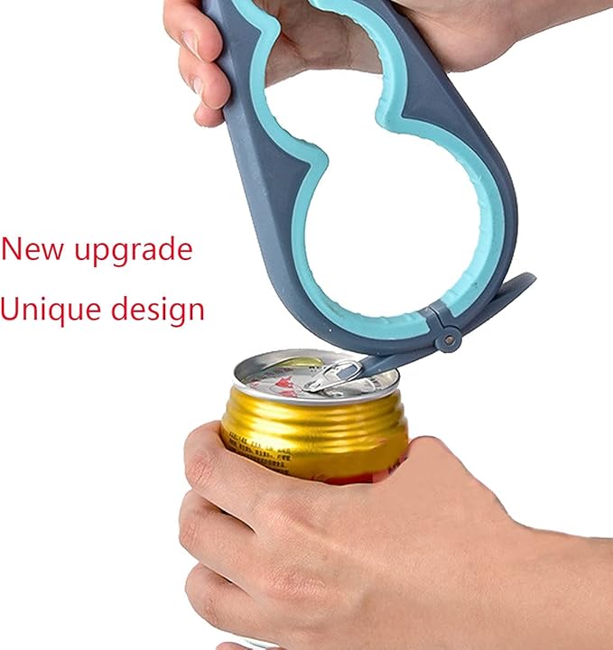Bottle Opener for Arthritic Hand,Jar Opener for Old People, Children, Women, Those with Weak Hands,Multifunctional Kitchen Gadgets (02-Blue) - Image 4