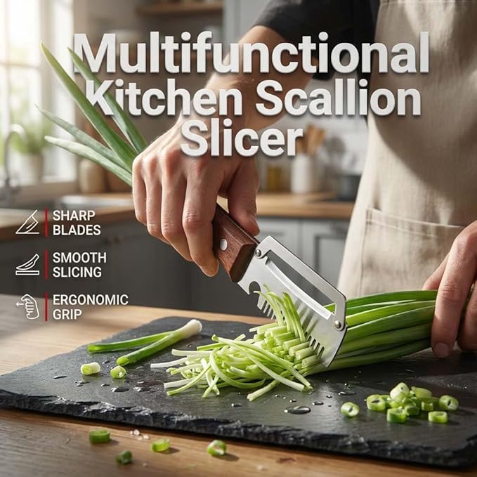 Multi-Functional Vegetable Peeler for Kitchen, Stainless Steel Blade with Wooden Handle and Bottle Opener, Scallion Shredder, Kitchen Tool for Fruit Veggie (2 PCS) - Image 2