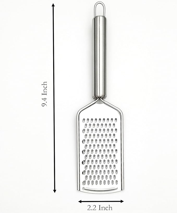 Cheese Grater, 9.4 Inch x 2.2 Inch Stainless Steel Vegetables Zester for Vegetables, Cheese, Fruits and Lemon (1) - Image 2