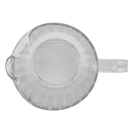 G.E.T. P-3032-1-CL BPA-Free Break-Resistant Restaurant Style Plastic Pitcher, 32 Ounce, Clear (Set of 12) - Image 3