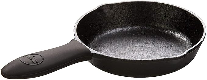 Lodge Silicone Mini Hot Handle-Holder-Dishwasher Safe Mini Hot Handle Holder Designed for Lodge Cast Iron Skillets 8" or Smaller w/Keyhole Handle-Reusable Heat Protection Up to500°-Black(Pack of 12)