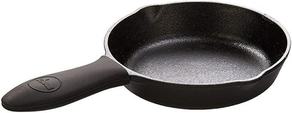 Lodge Silicone Mini Hot Handle-Holder-Dishwasher Safe Mini Hot Handle Holder Designed for Lodge Cast Iron Skillets 8" or Smaller w/Keyhole Handle-Reusable Heat Protection Up to500°-Black(Pack of 12)
