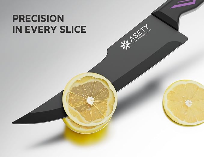 Knife Set - 15 PCS Kitchen Knife Set with Built-in Knife Sharpener Block - Stainless Steel Knife Block Set - Dishwasher Safe, Elegant Box for Men Women, Mothers Day - Image 5