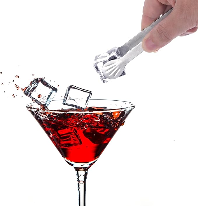 Serving Tongs Kitchen Tongs,Buffet Tongs, Stainless Steel Food Tong Serving Tong,small tongs12 Pack (5 Inch(12 pack)) - Image 3