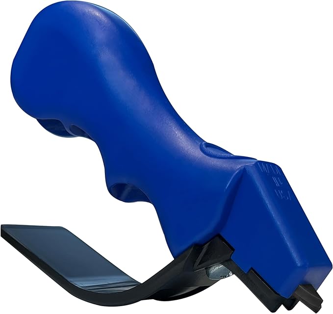 ACCUSHARP Knife Sharpener, Portable and Easy to Use, Hones and Sharpens Cleavers, Kitchen, and Serrated Knives, Sharpens Double Beveled Edge Knives by AccuSharpKnifeSharpeners
